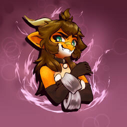 Bust drawing of my fursona